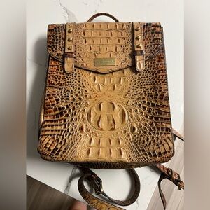 Authentic Brahmin Backpack Purse